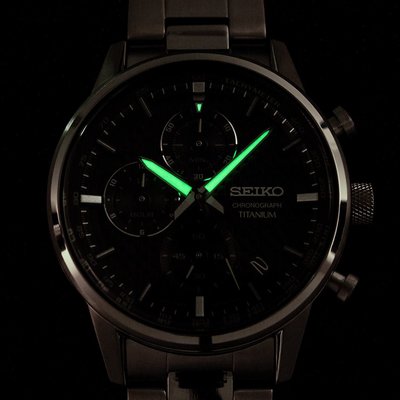 Seiko Chronograph Titanium Quartz SSB389P1