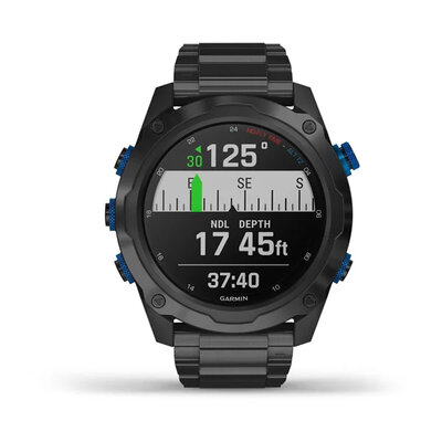 Garmin Descent Mk2i Sapphire Titanium, Titanium band, T1 Bundle (rozbalené)