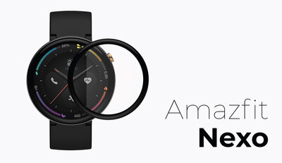 Ochranné 3D sklo Mosh Tempered Glass Protector 0.3mm pre Amazfit Nexo
