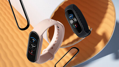 Ochranné 3D sklo Mosh Tempered Glass Protector 0.5mm pre Amazfit Band 5 (2ks)