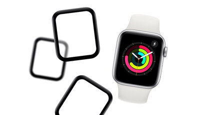 Ochranné 3D sklo Mosh Tempered Glass Protector 0.5mm pre Apple Watch Series 4/5/6/SE 40mm