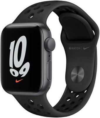 Apple Watch Nike SE GPS, 40mm Space Grey Aluminium Case / Anthracite/Black Nike Sport Band - Regular