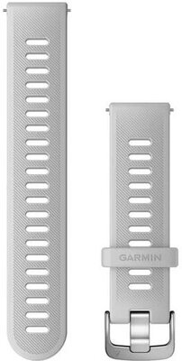 Remienok Garmin Quick Release 20mm, silikónový, Whitestone, strieborná spona (Venu, Venu Sq, Venu 2 plus aj.)