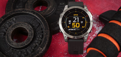 Garmin Epix 2 Glass, Silver / Gray Silicone Band