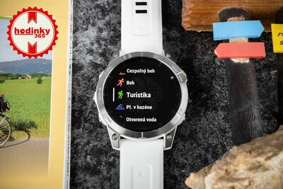 Garmin Epix 2 Sapphire, Titan / White Silicone Band