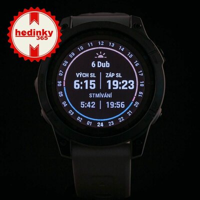 Garmin Fenix 7 Sapphire Solar Blue DLC Titanium / White Band
