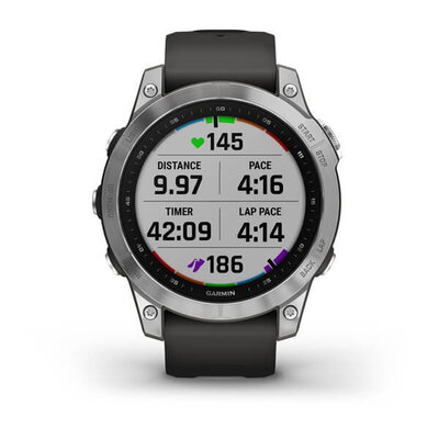 Garmin Fenix 7 Silver / Black Band