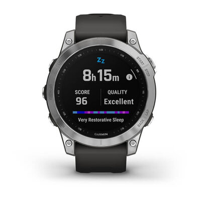 Garmin Fenix 7 Silver / Black Band
