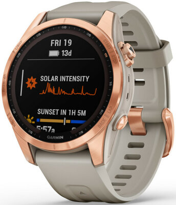 Garmin Fenix 7S Solar Rose Gold / Light Sand Band (rozbalené)