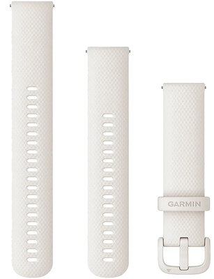 Silikónový remienok Garmin 20mm, Ivory, Quick Release, + predĺžená časť, 010-12924-80