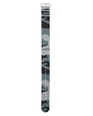 Nylonový remienok Hirsch Rush L 40406038-2, maskáčový/modrý, maskáčový, dĺžka L, Quick Release