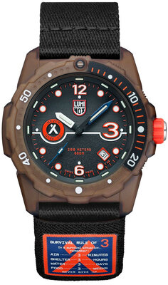 Luminox Bear Grylls x #TIDE Recycled Ocean Material XB.3721.ECO Rule of 3 Sea Series