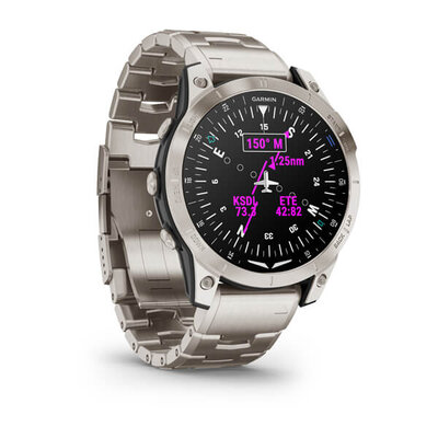 Garmin D2 Mach 1, Vented Titanium Bracelet (+ náhradný remienok)