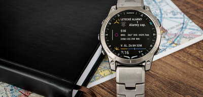 Garmin D2 Mach 1, Vented Titanium Bracelet (+ náhradný remienok)