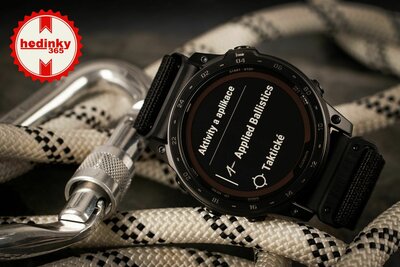 Garmin Tactix 7 Pro Solar Sapphire Ballistics Edition Black Nylon Band (+ náhradný remienok)