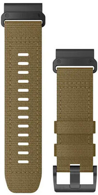 Nylonový popruh Garmin 26mm (pro Garmin Fenix 8/7X/6X (51mm), Tactix aj.), hnedý, QuickFit