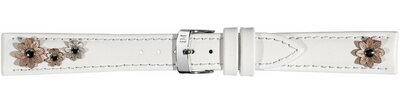 Kožený remienok Morellato Garden S 5257C47.017, biely, ekokoža