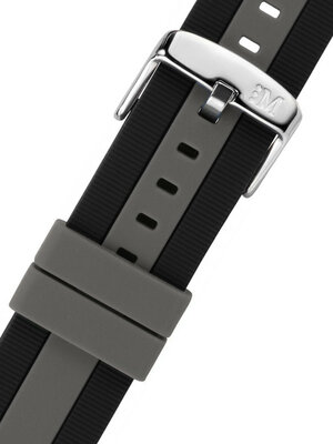 Čierno šedý silikónový remienok Morellato Bolsena M 5486187.972