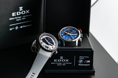 Edox Chronorally Chronograph 38001-tinnbu-bn BMW Limited Edition 2000pcs (+ náhradný remienok)