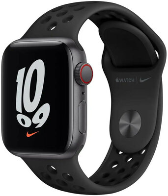 Apple Watch Nike SE GPS + Cellular, 40mm Space Grey Aluminium Case / Anthracite/Black Nike Sport Band - Regular