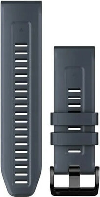 Remienok Garmin QuickFit 26mm, silikónový, grafitovo modrý, čierna pracka (Fenix 7X/6X/5X, Tactix ai.)