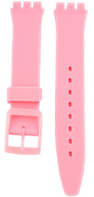 Unisex ružový silikónový remienok pro hodinky Swatch