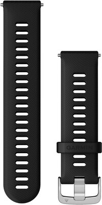 Silikónový remienok Garmin 22mm (pro Venu, Forerunner 255, Vívoactive 4 aj.), čierny, Quick Release