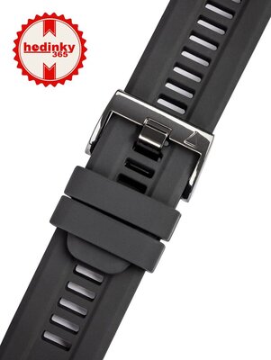 Silikónový remienok Ricardo 26mm (pre Garmin Fenix 8/7X/6X (51mm), Tactix aj.), čierny, QuickFit