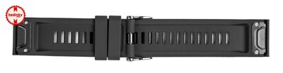 Silikónový remienok Ricardo 26mm (pre Garmin Fenix 8/7X/6X (51mm), Tactix aj.), čierny, QuickFit