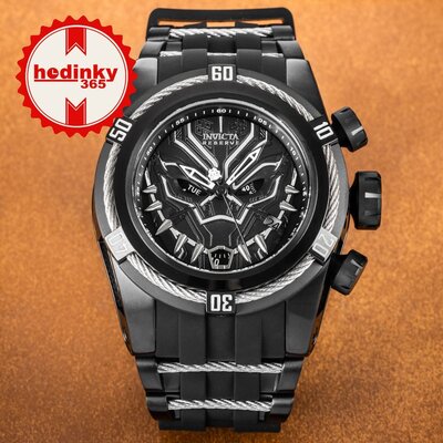 Invicta Marvel Quartz 53mm 27007 Black Panther Limited Edition 3000pcs