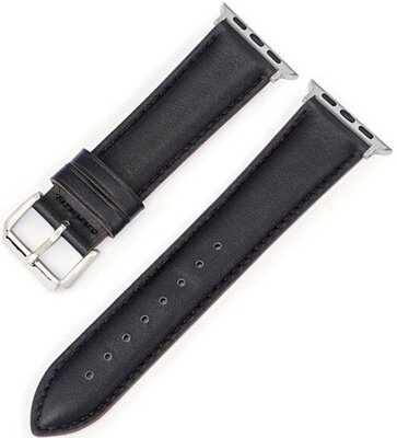 Kožený remienok Ricardo (pre Apple Watch 38/40/41mm), čierny V2