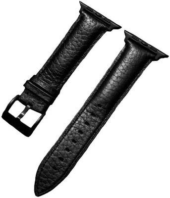 Kožený řemínek Ricardo (pro Apple Watch 44/45/49mm), černý V1