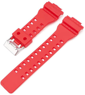 Plastový remienok Ricardo 16mm (pro Casio G-Shock GA-100, GA-110, GD-120, GLS-100), červený