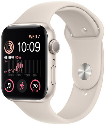 Apple Watch SE GPS 44mm Starlight Aluminium Case / Starlight Sport Band - Regular