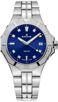 Edox Delfin Diver Date Lady 53020-3m-bun