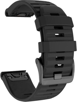 Silikónový remienok Ricardo Livigno 22mm, Black, QuickFit