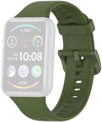 Silikónový remienok Ricardo 20mm (pre Huawei Watch Fit), Green, 235567