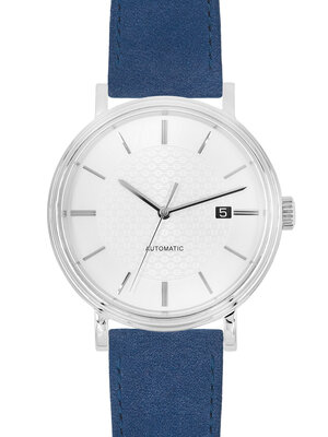 Tmavo modrý kožený remienok Hirsch Osiris Nubuk M 03433180-2 (Teľacina)