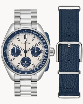 Bulova Lunar Pilot Quartz Chronograph 98K112 (+ náhradný kožený remienok)