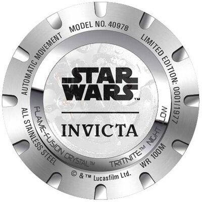 Invicta Star Wars Darth Vader Automatic 52mm 40978 Limited Edition 1977pcs