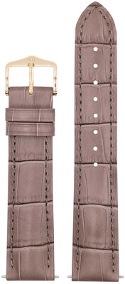 Šedohnedý kožený remienok Hirsch Duke L 01028037-1