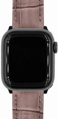 Šedohnedý kožený remienok Hirsch Duke L 01028037-1