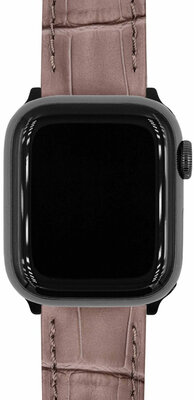 Šedohnedý kožený remienok Hirsch Duke S 01028337-1