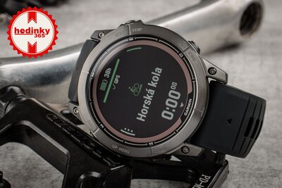 Garmin Fenix 7X Pro Sapphire Solar Gray DLC Titanium / Black Silicone Band