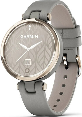 Garmin Lily Classic Cream Gold / Braloba Gray, Leather Band