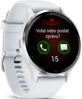 Garmin Venu 3 Silver / Whitestone, Silicone Band