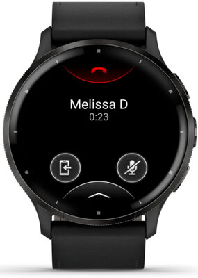 Garmin Venu 3 Slate / Black, Black Leather Band