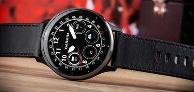 Garmin Venu 3 Slate / Black, Black Leather Band