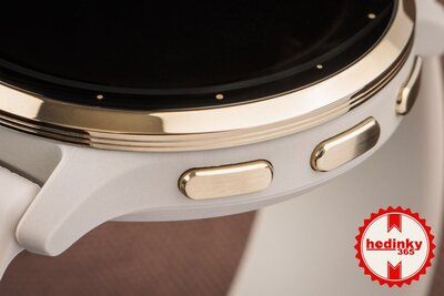 Garmin Venu 3S Cream Gold / French Gray Case, Sand Leather Band (+ náhradný remienok) (rozbalené)