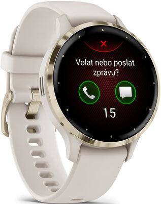 Garmin Venu 3S Cream Gold / Ivory, Silicone Band